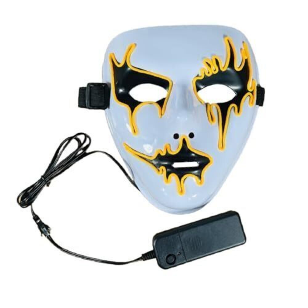 6927 Halloween Purge Mask Led Light Up Scary Glowing Masks for Festival